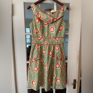 Retrolicious Pinup Retro Floral Mod 60s style vintage look dress size M
